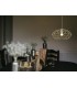 Elliptical Spherical Ceiling Pendant, 1 x E27, Polished Brass - 3