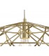 Elliptical Spherical Ceiling Pendant, 1 x E27, Polished Brass - 8