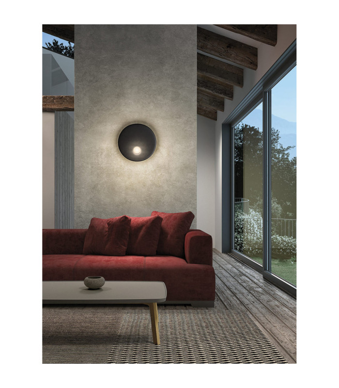 Trip Surface-Mounted Wall Light Ø460mm E14 9W Black-2