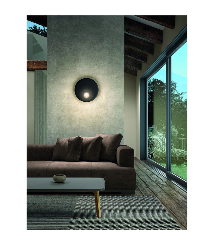 Trip Surface-Mounted Wall Light Ø460mm E14 9W Black-3