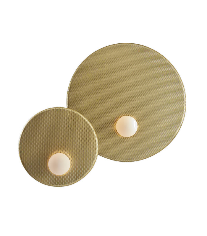 Trip Surface-Mounted Wall Light Double Ø460mm / Ø300mm E14 18W Matt Gold-1