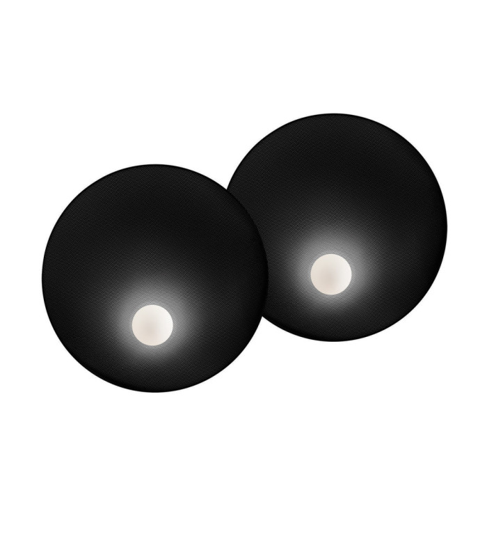 Trip Surface-Mounted Wall Light Double Ø460mm E14 18W Black-1