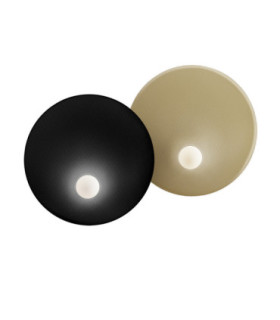 Trip Surface-Mounted Wall Light Double Ø460mm E14 18W Black / Matt Gold-1