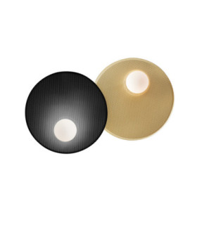 Trip Surface-Mounted Wall Light Double Ø300mm E14 18W Black / Matt Gold-1
