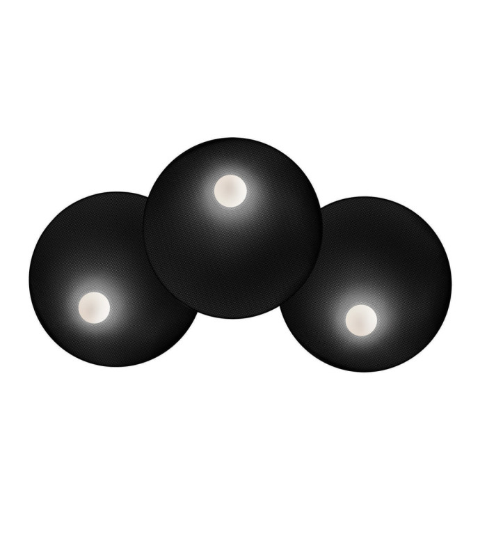 Trip Surface-Mounted Wall Light Triple Ø460mm E14 27W Black-1