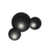 Trip Surface-Mounted Wall Light Triple Ø300mm / Ø460mm / Ø300mm E14 27W Black-1