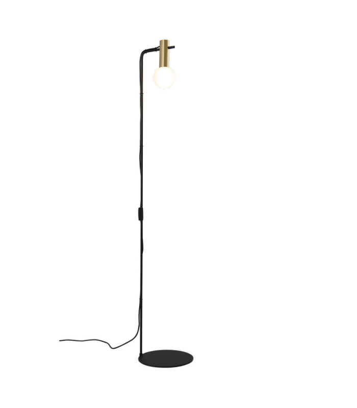 Nude Floor Lamp Single Curved E27 15W Matt Gold-1