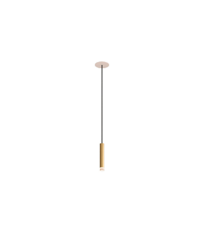 Candle Slim Pendant Recessed LED 4.1W 2700K On-Off Brass-1