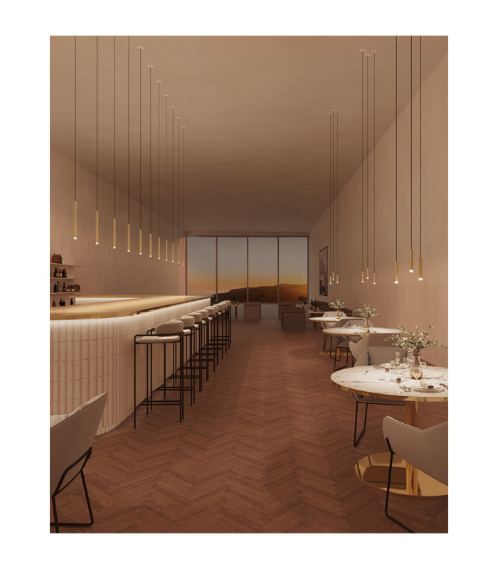 Candle Slim Pendant Recessed LED 4.1W 2700K On-Off Brass-2