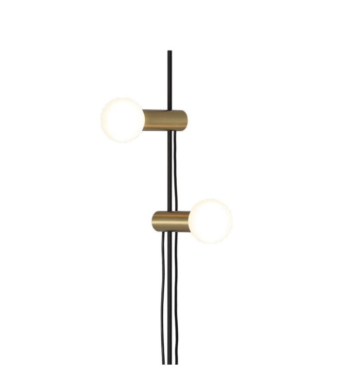 Nude Floor Lamp Double E27 30W Matt Gold-1