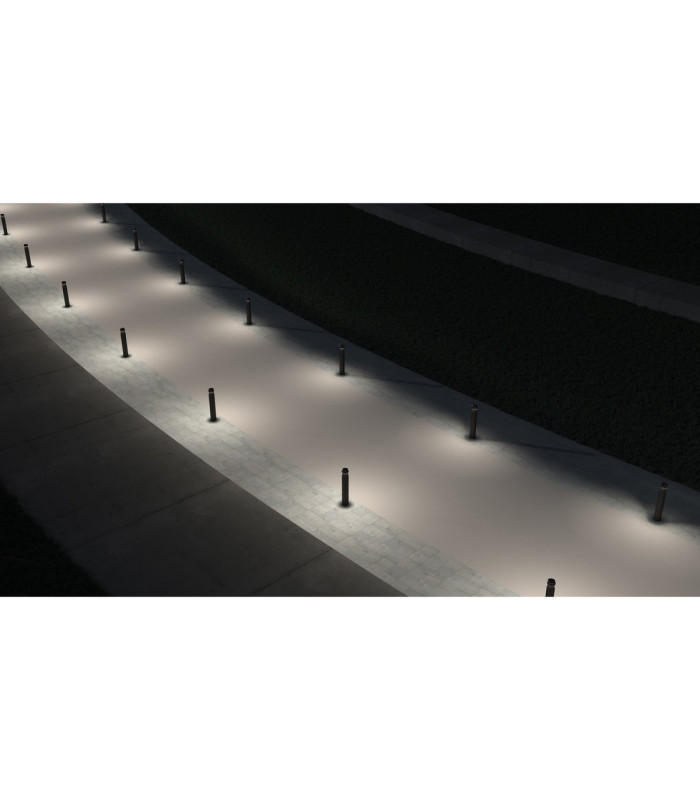 Rek Bollard IP66 933mm 360º Emission LED 40W 3000K On-Off Urban Grey-2