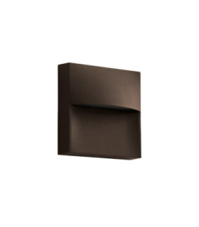 Sam Surface-Mounted Wall Light IP66 140mm LED 3.5W CCT 2700-3200-4000K On-Off Brown-1