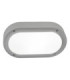 Basic Surface-Mounted Wall Light IP66 Oval LED 8.5W CCT 2700-3200-4000K On-Off Grey