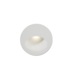 Bat Recessed Wall Lighting IP66 Round Oval LED 3W 4000K On-Off White