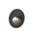 Bat Recessed Wall Lighting IP66 Round Oval LED 3W 3000K On-Off Urban Grey-4