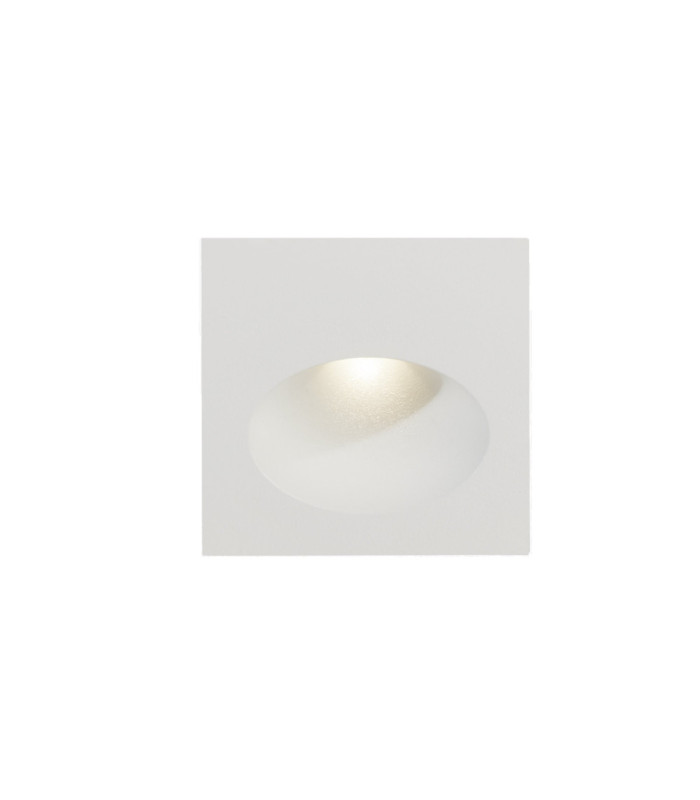 Bat Recessed Wall Lighting IP66 Square Oval LED 3W 4000K On-Off White