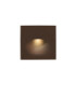 Bat Recessed Wall Lighting IP66 Square Oval LED 3W 2700K On-Off Brown