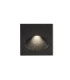 Bat Recessed Wall Lighting IP66 Square Oval LED 3W 4000K On-Off Urban Grey