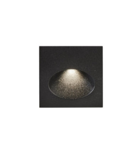 Bat Recessed Wall Lighting IP66 Square Oval LED 3W 4000K On-Off Urban Grey