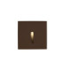 Bat Recessed Wall Lighting IP66 Square Lineal LED 3W 2700K On-Off Brown