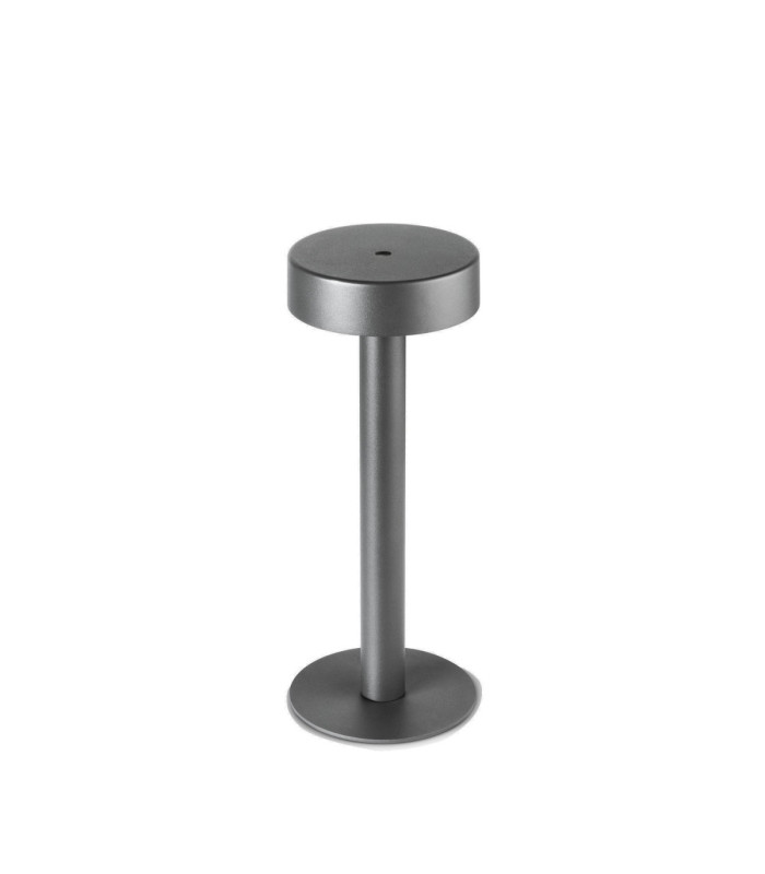 Orbit Portable IP65 Rechargeable Small Hole Cover LED 1.5W 2700K Touch Dimming Urban Grey