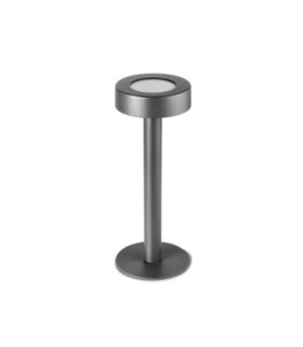Orbit Portable IP65 Rechargeable Big Hole Cover LED 1.5W 3000K Touch Dimming Urban Grey