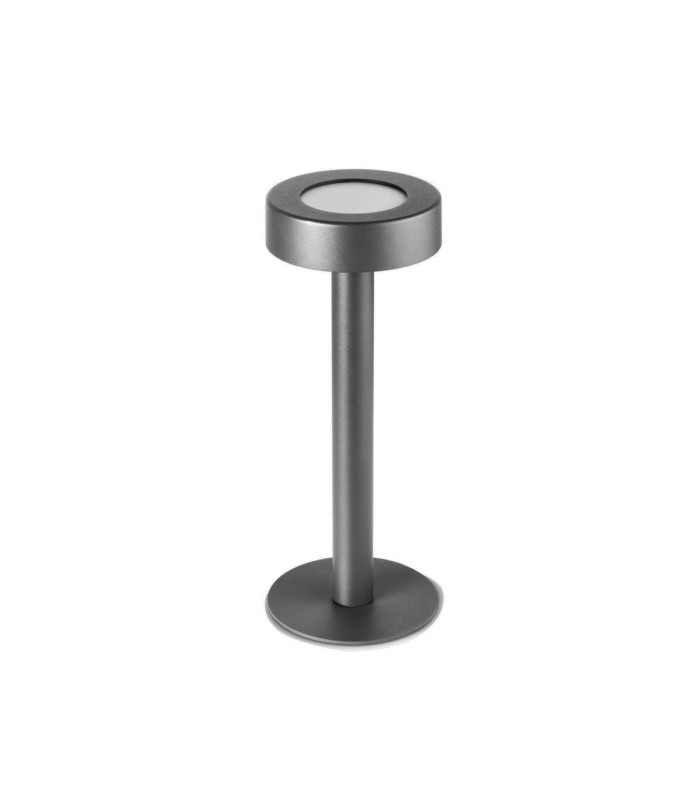 Orbit Portable IP65 Rechargeable Big Hole Cover LED 1.5W 3000K Touch Dimming Urban Grey