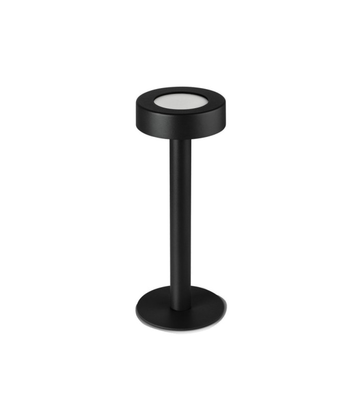Orbit Portable IP65 Rechargeable Big Hole Cover LED 1.5W 3000K Touch Dimming Black