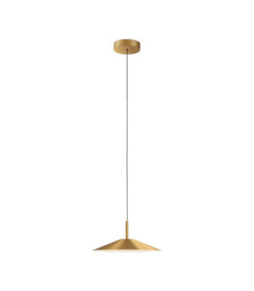 H Flat Dome Pendant Surface LED 27.7W 2700K Dali-2 / Push Matt Gold