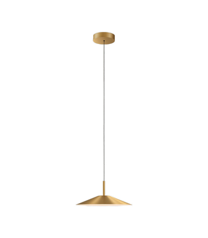 H Flat Dome Pendant Surface LED 27.7W 2700K Dali-2 / Push Matt Gold