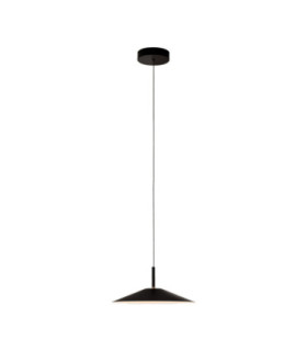 H Flat Dome Pendant Surface LED 27.7W 2700K Dali-2 / Push Black-1