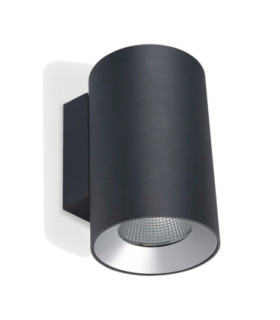 Cosmos Surface-Mounted Wall Light IP66 Ø144mm Single Emission LED 36W 2700K On-Off Urban Grey-1
