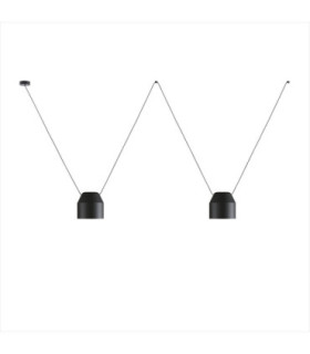 Attic Dome Pendant 2 Drop Adjustable 1200mm Side E27 30W White