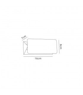 Up & Downward Lighting Wall Lamp, 1 x 5W LED, 3000K, 190lm, IP54, Sand White - 2