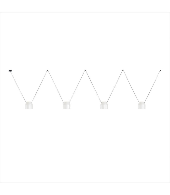 Attic Dome Pendant 3 Drop Adjustable 1200mm Side E27 45W Black
