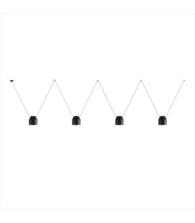 Attic Dome Pendant 4 Drop Adjustable 2200mm Side E27 60W White