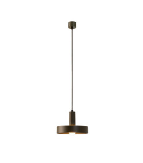Attic Dome Pendant 4 Drop Adjustable 1200mm Side E27 60W Black