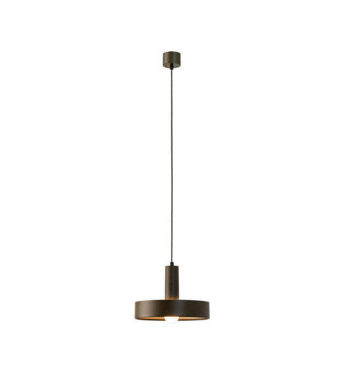 Attic Dome Pendant 4 Drop Adjustable 1200mm Side E27 60W Black