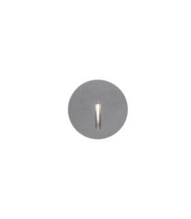 Bat Recessed Wall Lighting IP66 Round Lineal LED 2.2W 2700K Grey