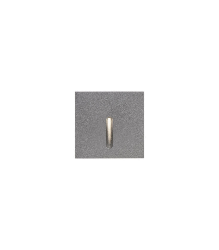 Bat Recessed Wall Lighting IP66 Square Lineal LED 2.2W 2700K Grey