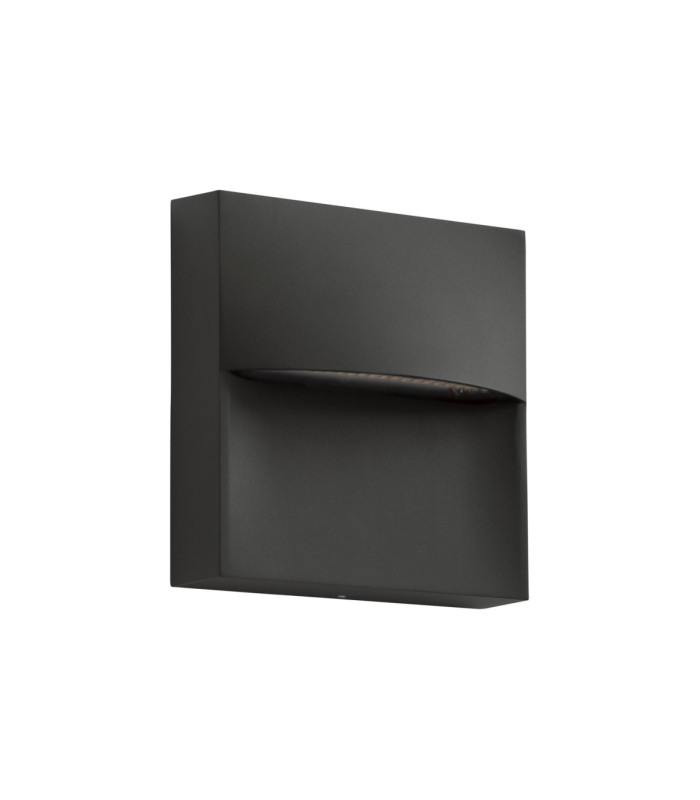 Sam Surface-Mounted Wall Light IP66 100mm LED 1.8W 3000K On-Off Grey