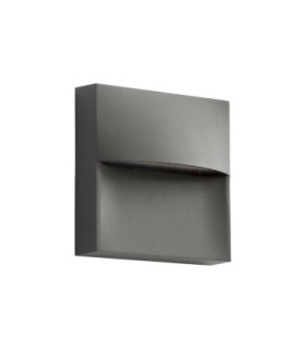 Sam Surface-Mounted Wall Light IP66 100mm LED 1.8W 2700K On-Off Brown