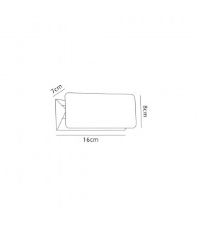 Up & Downward Lighting Wall Lamp, 1 x 5W LED, 3000K, 190lm, IP54, Anthracite - 2