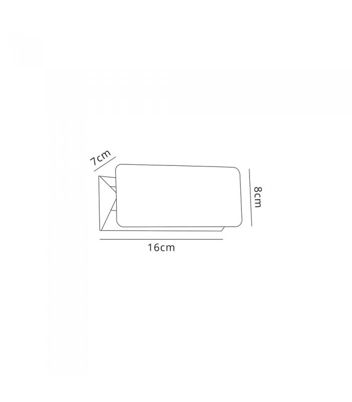 Up & Downward Lighting Wall Lamp, 1 x 5W LED, 3000K, 190lm, IP54, Anthracite - 2