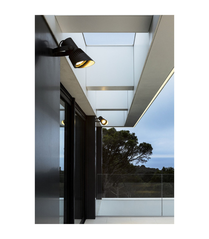Hubble Spotlight IP65 Cob Ø207mm LED 51.7W 3000K Dali-2/Push Urban Grey