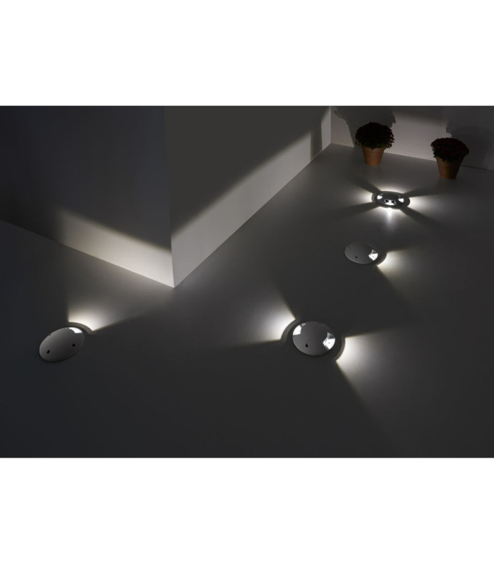 Xena Bollard IP66 Surface 4 Side LED 7.2W 3000K On-Off Grey