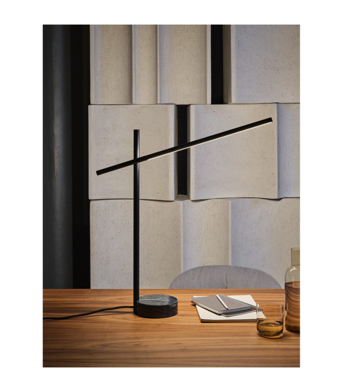 EU PLUG - Tubs Table Lamp LED 9.5W 2700K Touch Dimming Black