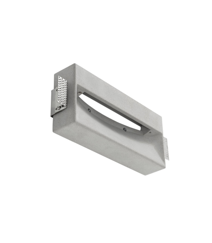 Arc Recessed Wall Lighting Plasterboard Vertical Structure LED Cement