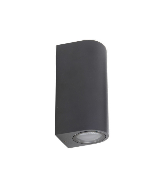 Eko Surface-Mounted Wall Light IP66 Double Emission LED 12.2W 3000K Grey