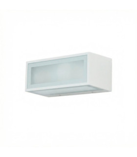Nemesis Surface-Mounted Wall Light IP54 Frontal E27 15W Urban Grey